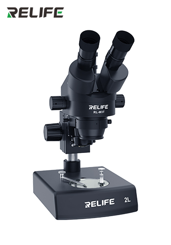 RL M3T-2L Trinocular HD Stereo Microscope With 2 LED sources