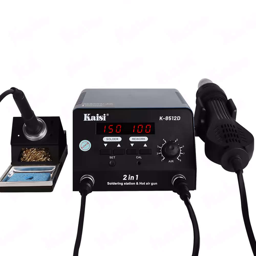 8512D858 hot air gun+T12 soldering iron, two in on
