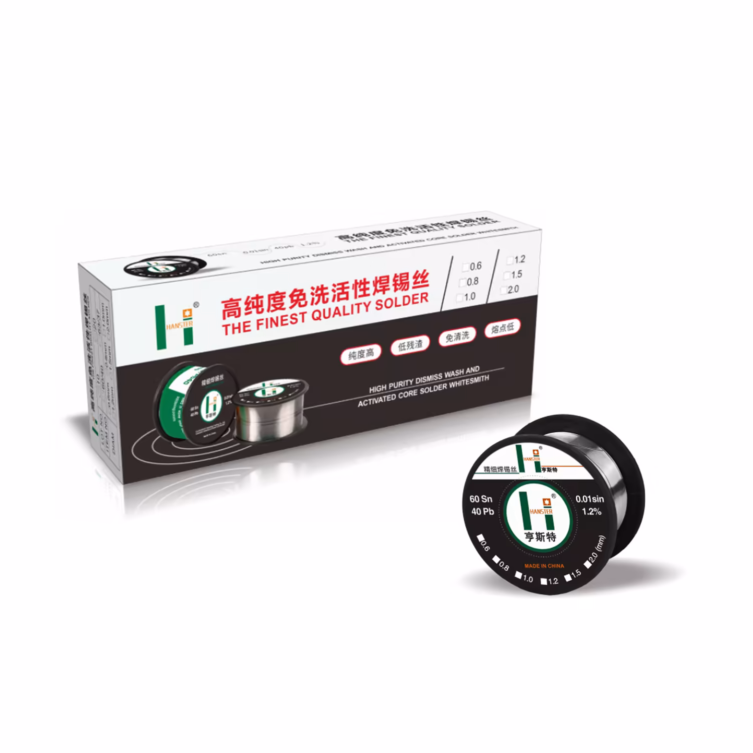 THE FINEST QUALITY SOLDERHIGH PURITY DISMISS WASH